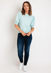 Vero Moda Doffy Short Sleeve Knit Sweater, Clearwater