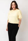 Vero Moda Doffy Short Sleeve Knit Sweater, Golden Yellow