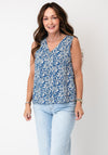 Vero Moda Easy Joy V-Neck Top, Blue