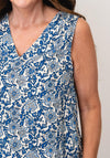 Vero Moda Easy Joy V-Neck Top, Blue