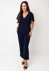 Vero Moda Easy Joy V-Neck Blouse, Navy