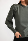 Vero Moda Limone High Neck Jumper, Green