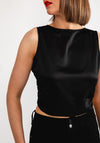 Vero Moda Merle Tie Back Top, Black