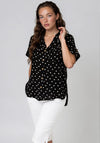 Vero Moda Polka Dot Blouse, Black and White