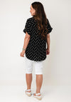 Vero Moda Polka Dot Blouse, Black and White