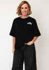Vero Moda Hailey Oversized Graphic T-Shirt, Black