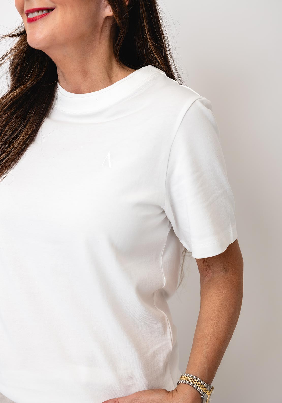 Vero Moda Aware Virginia Round Neck T-Shirt, White