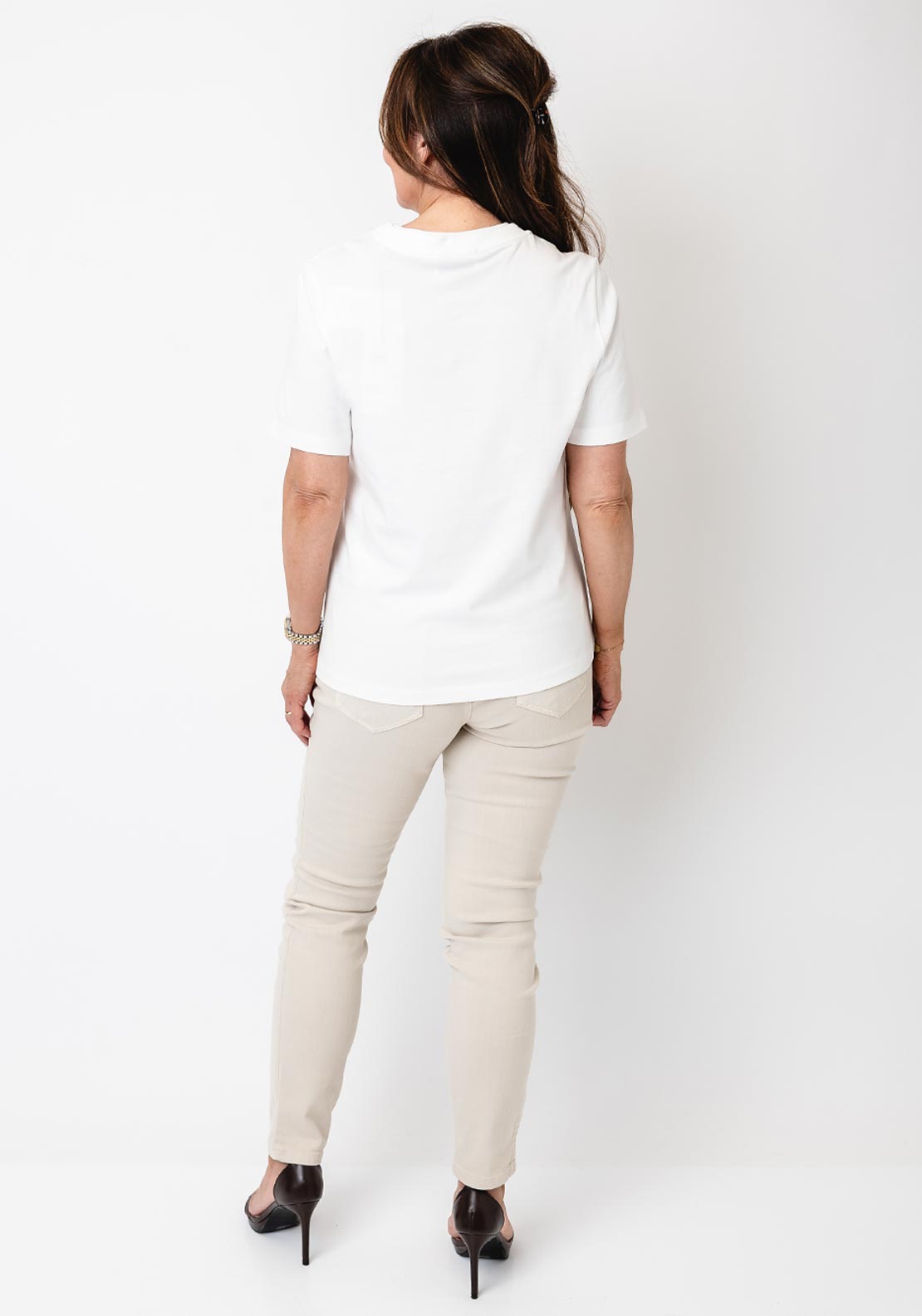 Vero Moda Aware Virginia Round Neck T-Shirt, White