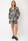 Vero Moda Mymilo Long Sleeve Animal Print Shirt, Beige