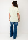 Vero Moda Mia Travel Graphic Print Oversized T-Shirt, Green
