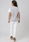 Vero Moda Fie Back Print T-Shirt, White