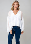Vero Moda Katie Volume Sleeve Top, Blue