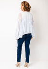 Vero Moda Katie Volume Sleeve Top, Blue