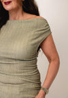 Vero Moda Kayla Boat Neckline Top, Green
