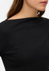 Vero Moda Boat Neck Long Sleeve Top, Black