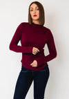 Vero Moda Mille Boat Neckline Top, Wine