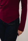 Vero Moda Mille Boat Neckline Top, Wine