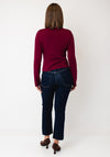 Vero Moda Mille Boat Neckline Top, Wine