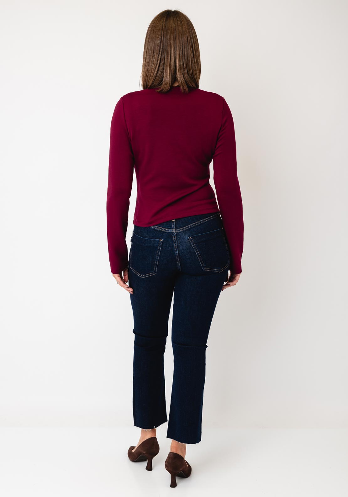 Vero Moda Mille Boat Neckline Top, Wine