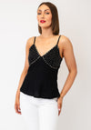 Vero Moda Heather Stud Detail Strappy Top, Black