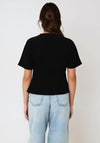 Vero Moda Sonja Button Front Top, Black