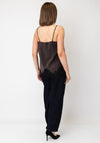 Vero Moda Helen Lace Detail Top, Brown