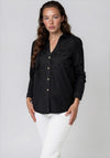 Vero Moda Bumpy Pocket Detail Denim Shirt, Black