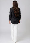Vero Moda Bumpy Pocket Detail Denim Shirt, Black