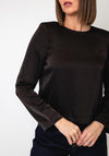 Vero Moda Miro Long Sleeve Swirl Pattern Top, Brown