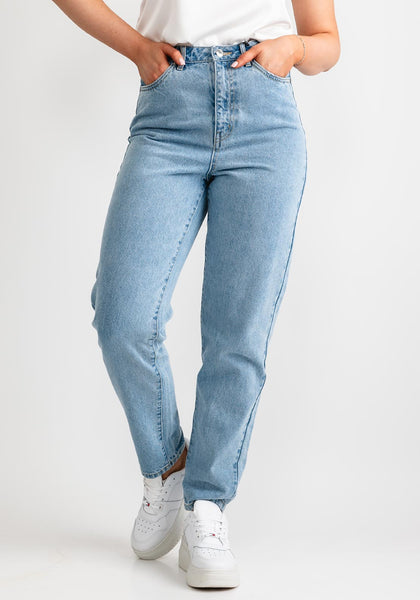 Vero Moda Zoe Mom Jeans, Light Blue Denim - Main Image