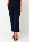 Vero Moda Easy Joy High Waisted Culotte Trousers, Navy