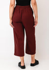 Vero Moda Milo High Waisted Cropped Culotte Trousers, Wine