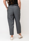 Vero Moda Elma Mid Rise Belted Trousers, Grey
