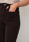 Vero Moda Tulle Mid Rise Wide Leg Jeans, Brown