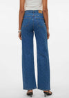 Vero Moda Tessa Rhinestone Wide Jeans, Medium Blue