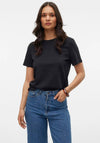 Vero Moda Paulina Short Sleeve T Shirt, Black