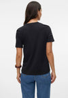 Vero Moda Paulina Short Sleeve T Shirt, Black