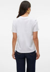 Vero Moda Paulina Short Sleeve T Shirt, Bright White