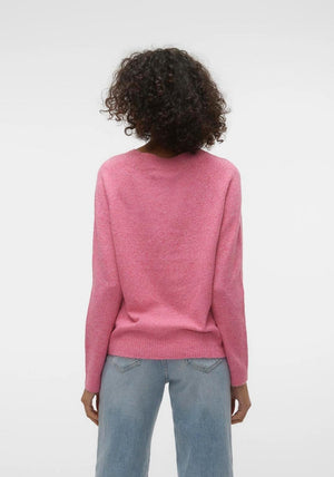 Vero Moda Doffy Knit Jumper, Raspberry Sorbet