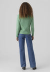 Vero Moda Doffy Knit Jumper, Bright Green Melange