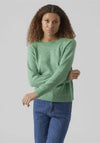 Vero Moda Doffy Knit Jumper, Bright Green Melange