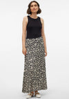 Vero Moda Alba Floral Long Skirt, Black