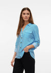 Vero Moda Bumpy Striped Shirt, Ibiza Blue