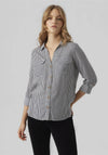 Vero Moda Bumpy Striped Shirt, Navy