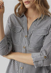 Vero Moda Bumpy Striped Shirt, Navy