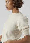 Vero Moda Doffy Short Sleeve Knit Sweater, Birch