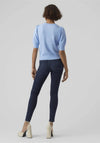 Vero Moda Doffy Short Sleeve Knit Sweater, Little Boy Blue