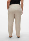 Vero Moda Milo Curve Linen Trousers, Silver Lining