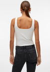 Vero Moda Million 2-Way Square Neck Top, White