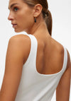 Vero Moda Million 2-Way Square Neck Top, White